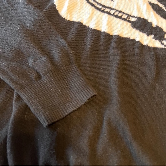 RUDE Unicorn skull pullover sweater, black and white, size M - Picture 10 of 11